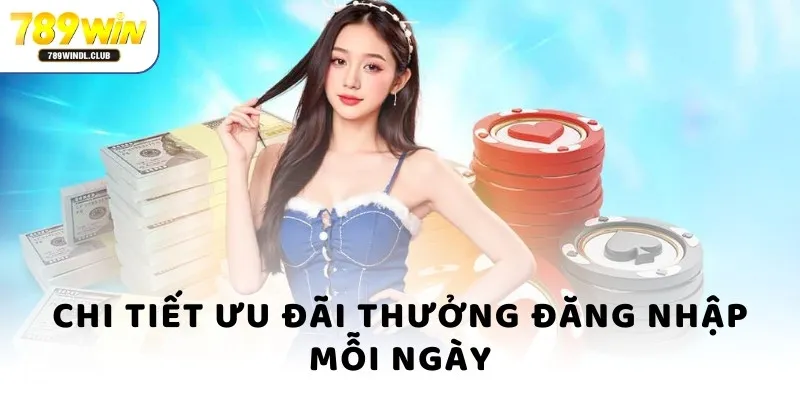 Chi tiết ưu đãi thưởng đăng nhập mỗi ngày